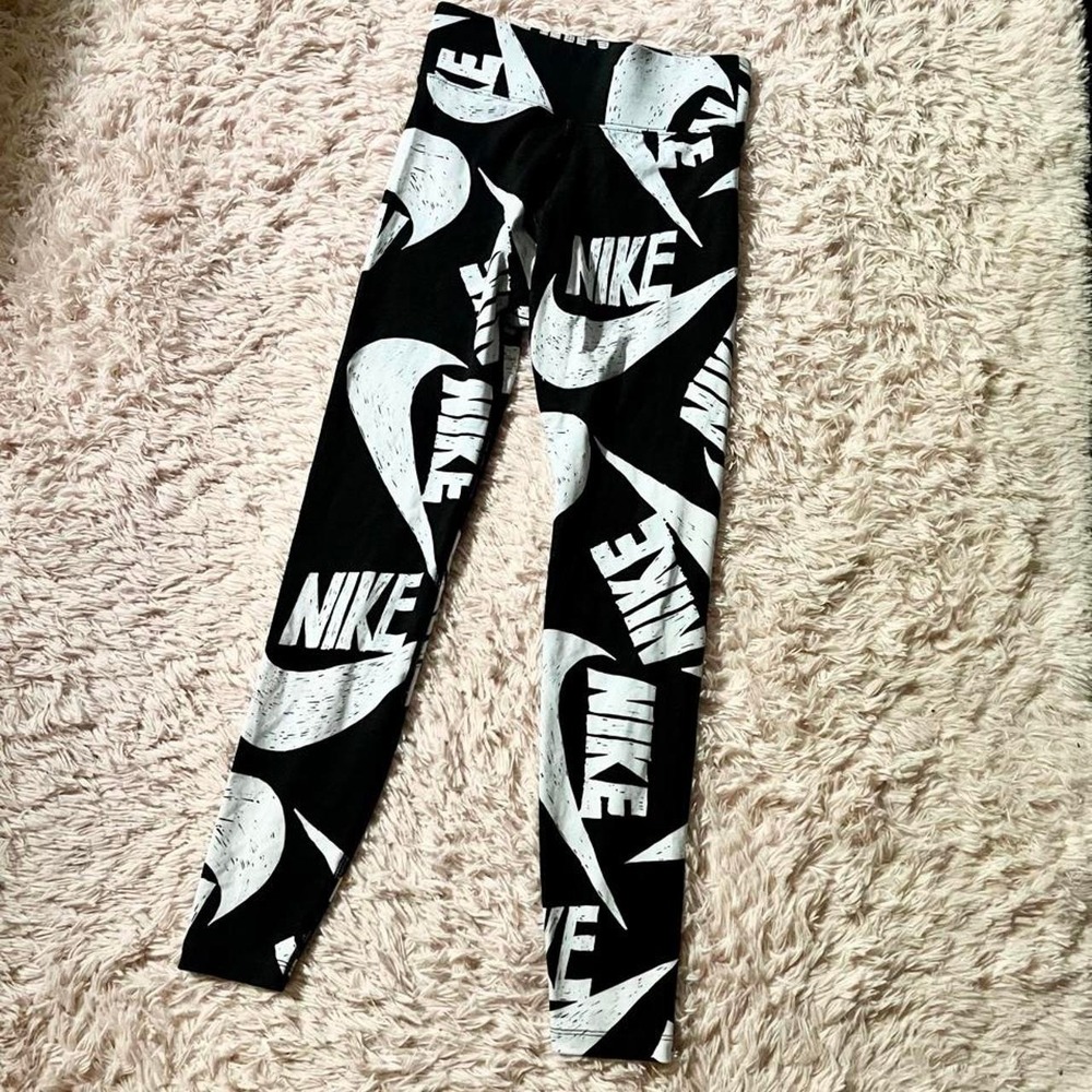 Nike Iconic Clash All Over Print High Waisted Athletic Leggings Womens S Fitness